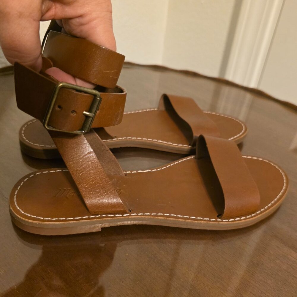 Madewell Boardwalk Brown Leather Sandals